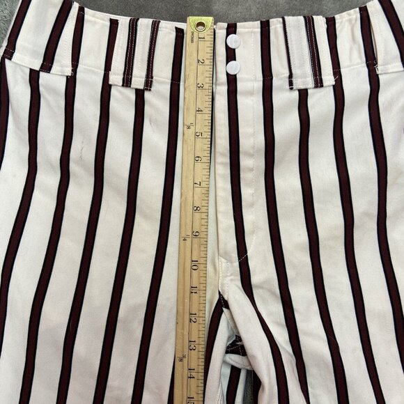 Vtg Boombah Ultimate Baseball Softball Pants White‎ Red Burgundy Stripes 38 Long - Picture 10 of 16
